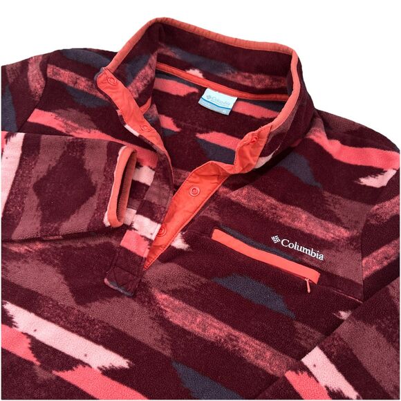 Columbia Women’s XL Aztec Western Southwest 1/4 Snap Fleece Pullover Jacket EUC - Picture 1 of 7